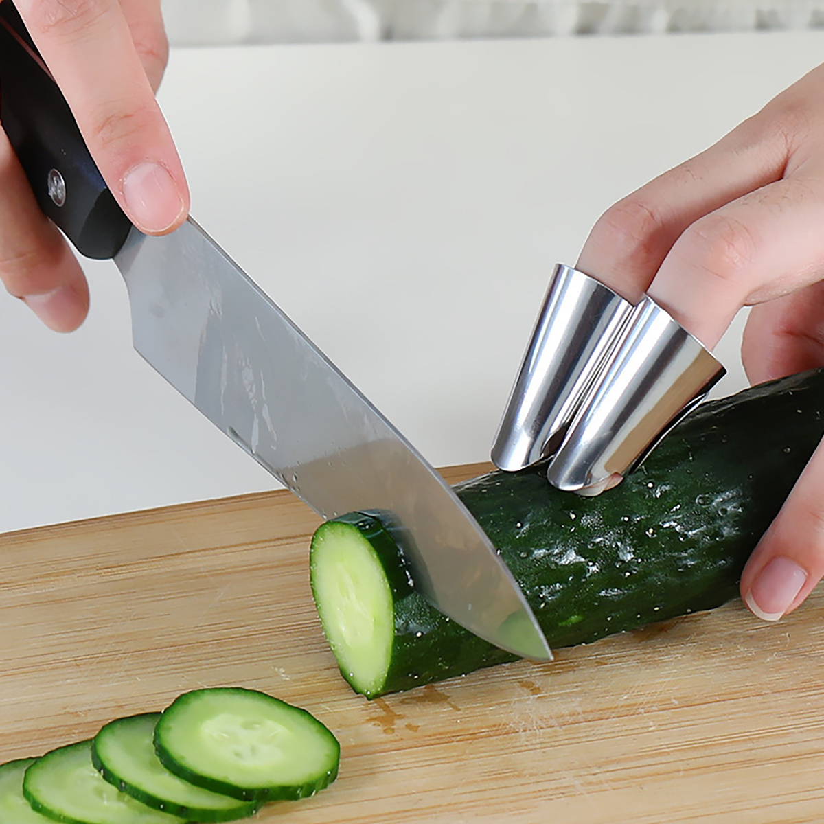 Kitchen Gadgets Cool - Защита для пальцев из нержавеющей стали,