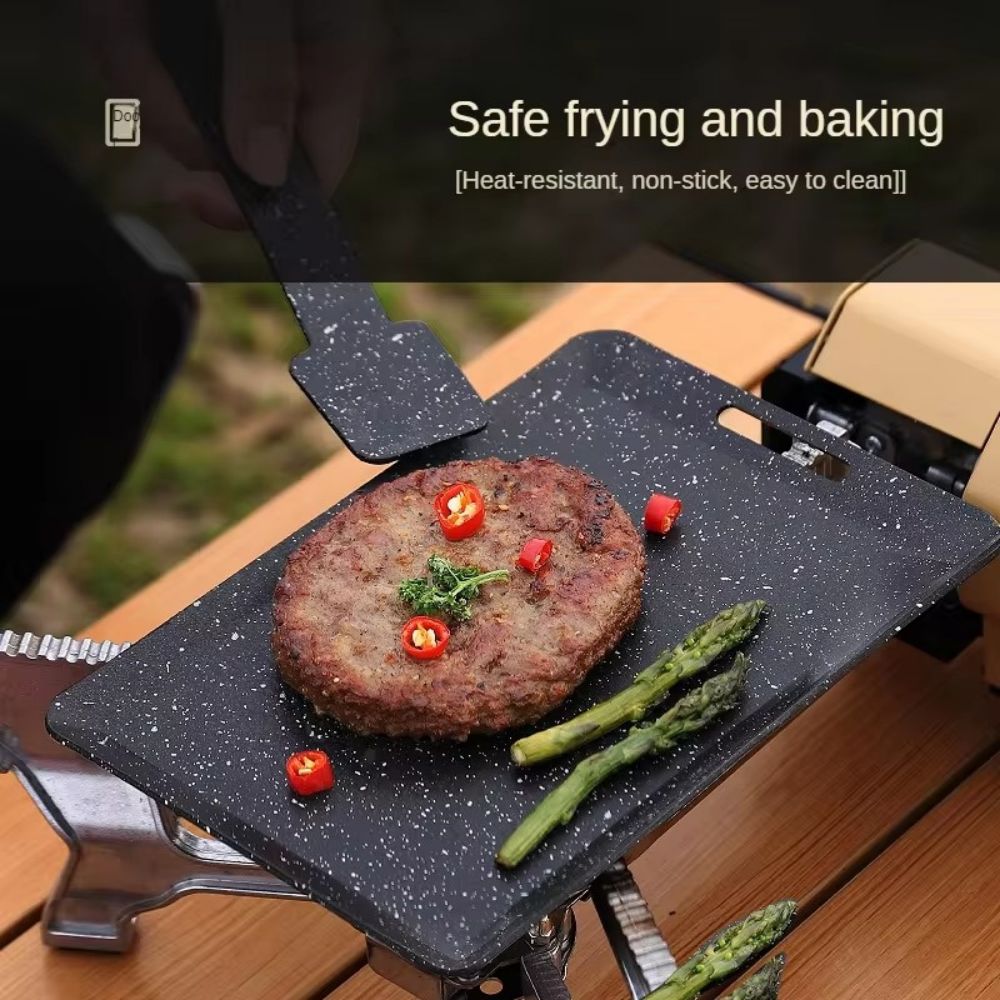Cast Iron Skillet - Чугунная сковорода-гриль F5 20*13 см для