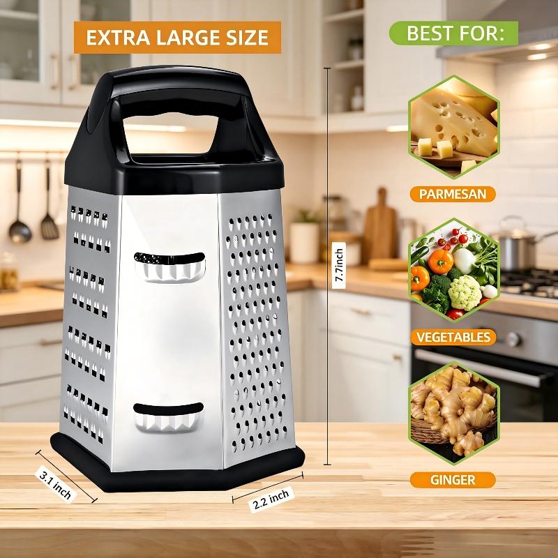 Cheese Grater Box - Шестигранная терка из нержавеющей стали, многофункциональный