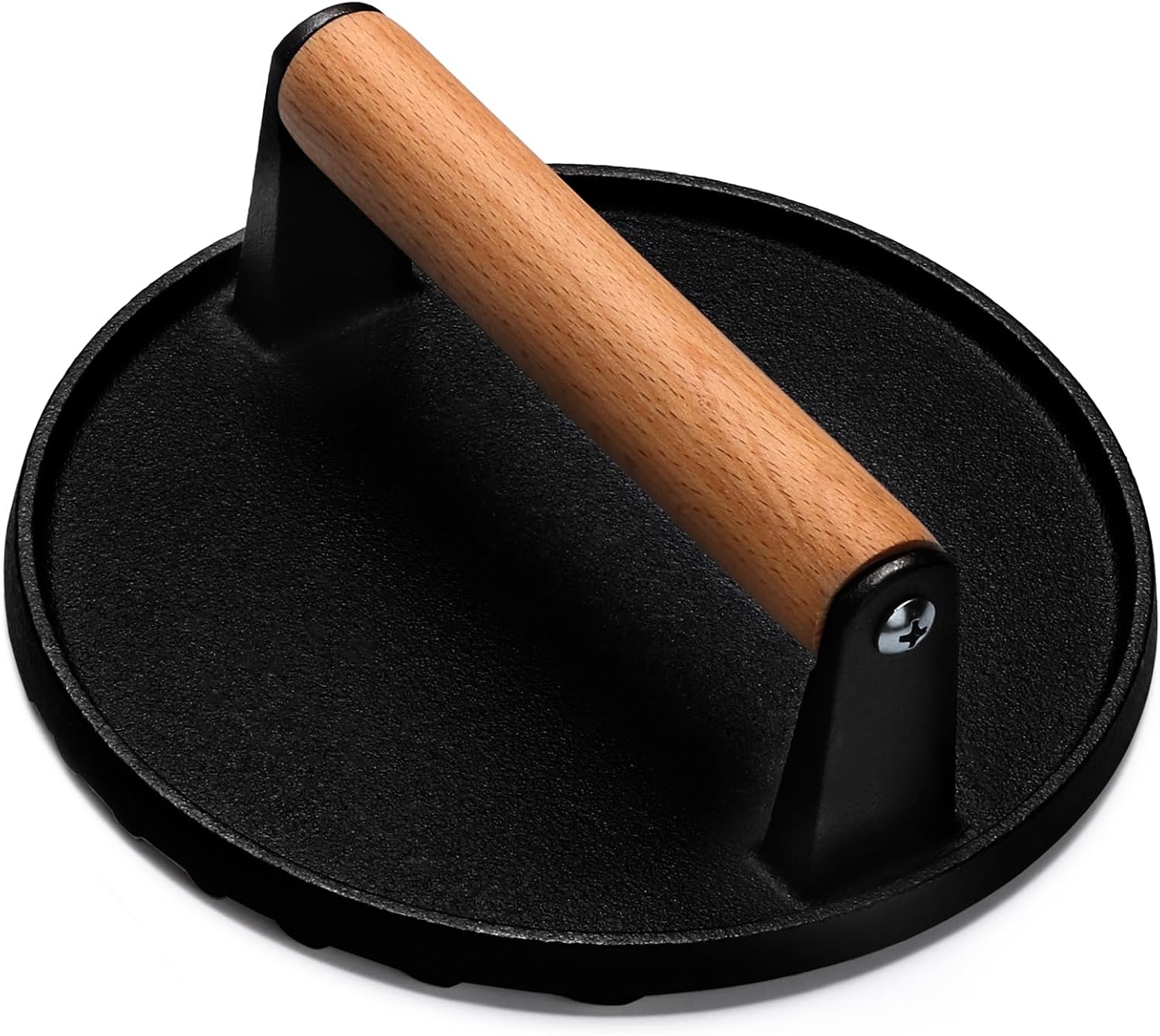Cast Iron Skillet - Пресс для бургеров EWFEN, 7-дюймовый круглый,