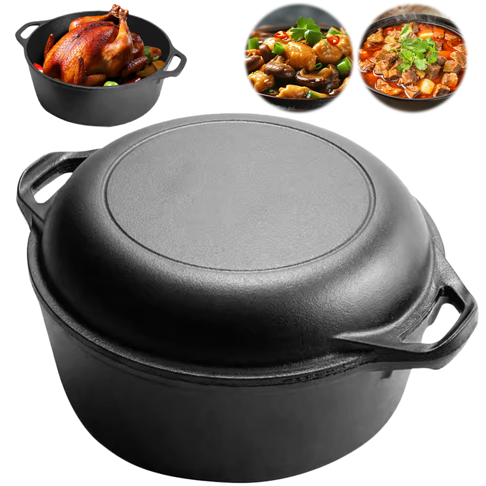Чугунная сковорода-казан 2-в-1 – обзор и цена Cast Iron Skillet