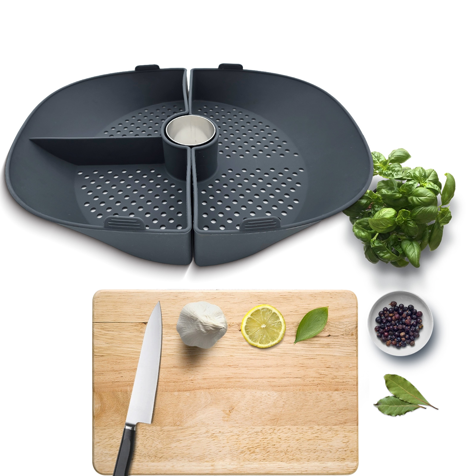Силиконовая корзина-разделител – обзор и цена Silicone Steamer Basket