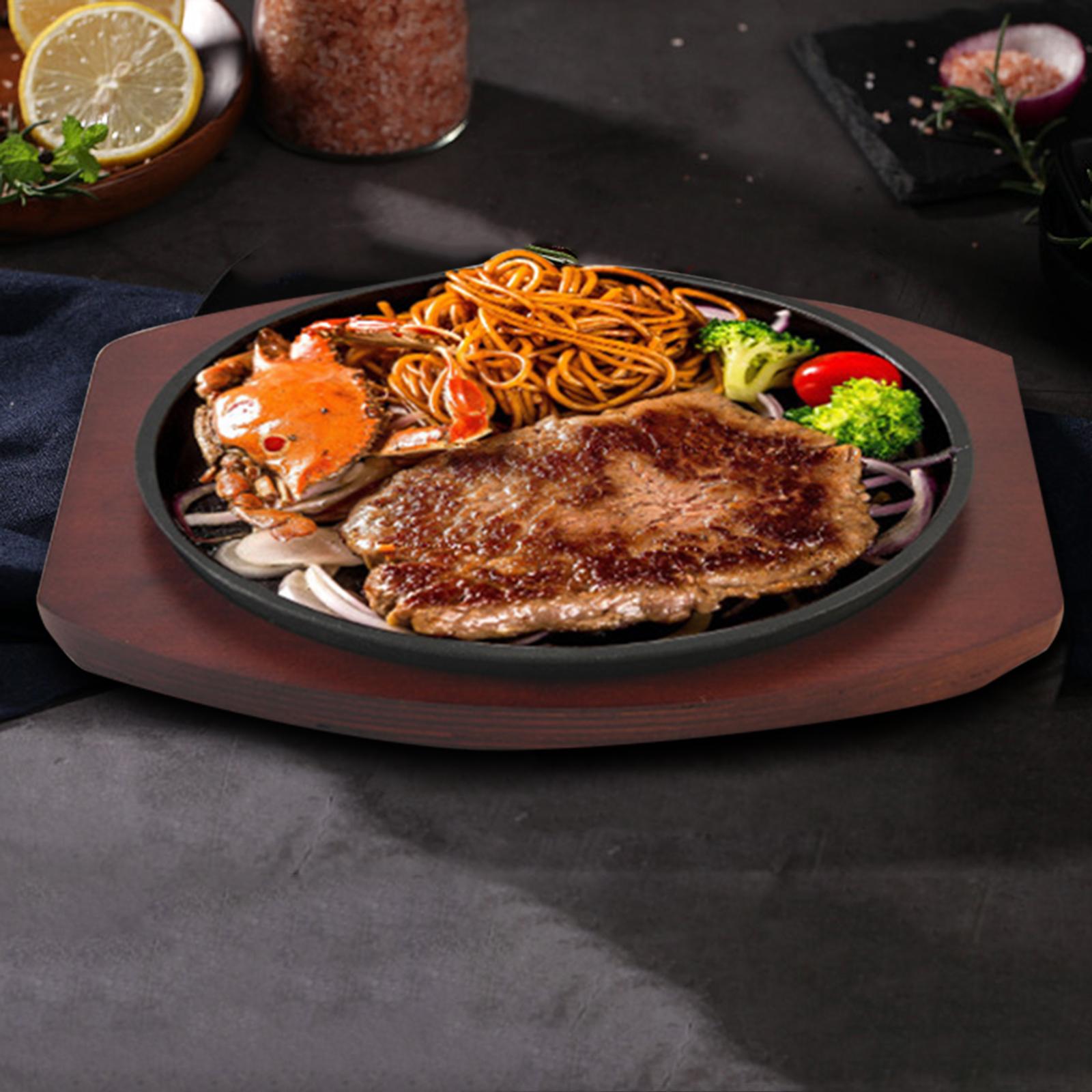 Чугунная тарелка для стейка с  – обзор и цена Cast Iron Skillet